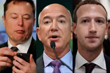 Elon Musk, Zuckerberg, dan Jeff Bezos Saat Ini Tak Sekaya Sebelumnya